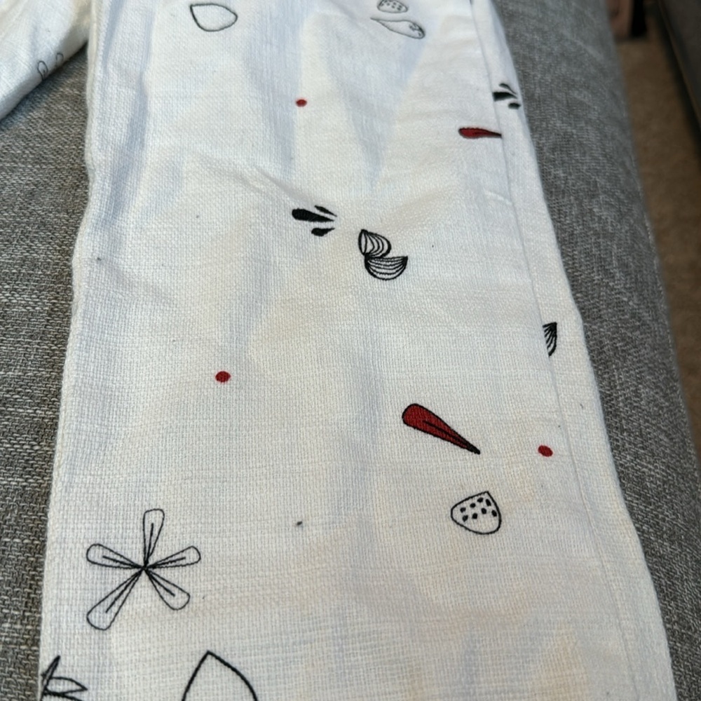 Zara Basic Collection White Printed Trousers - image 3